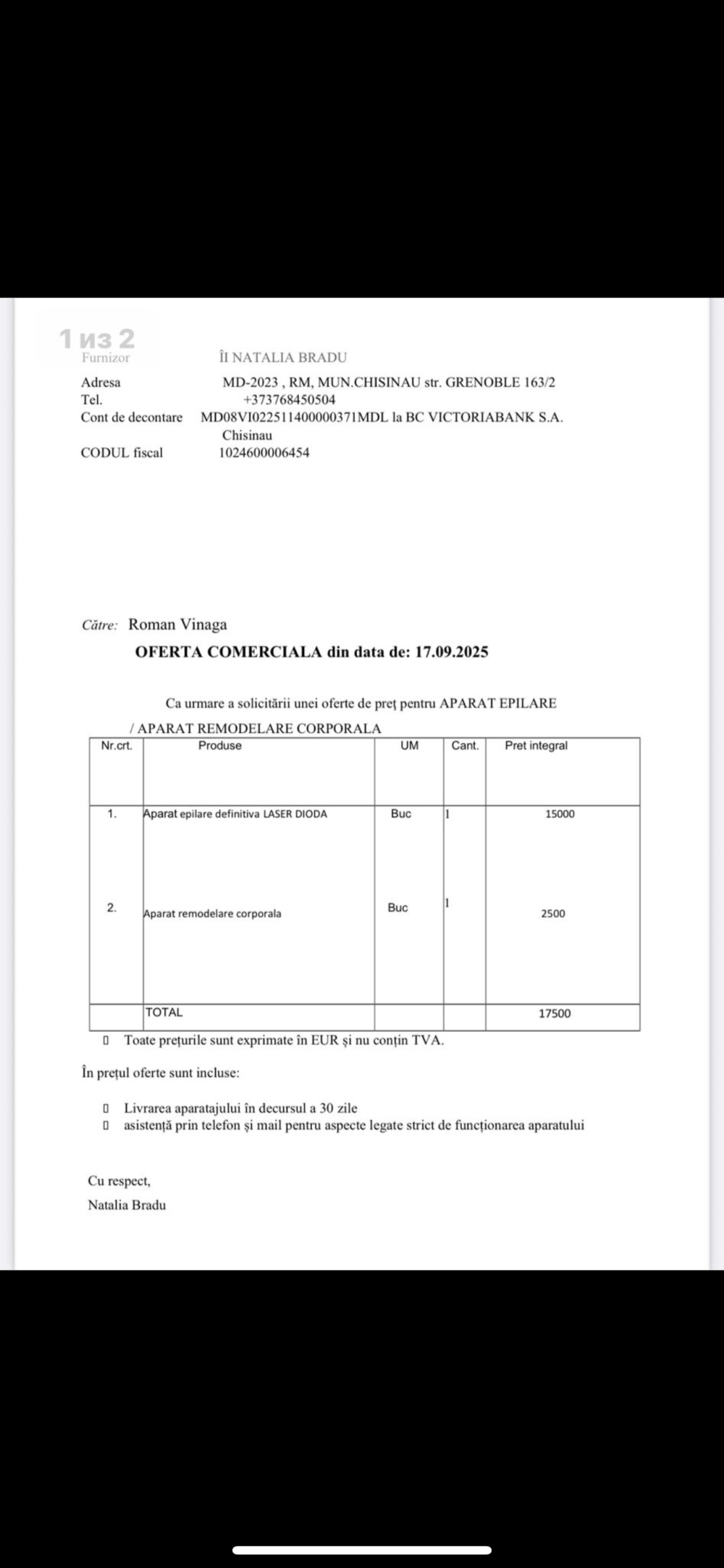  "VICTORIA-SOLAR" SRL